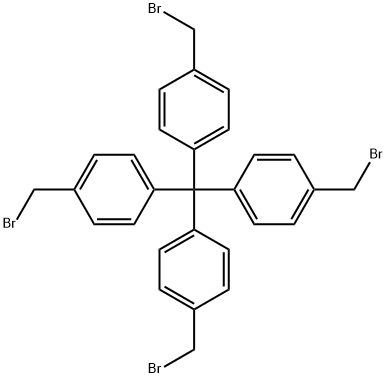 テトラキス[4-(ブロモメチル)フェニル]メタン 化学構造式