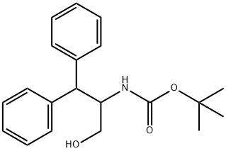 tert-Butyl (3-hydroxy-1,1-diphenylpropan-2-yl)carbamate 结构式