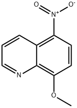 5-ニトロ-8-メトキシキノリン 化学構造式