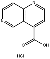 1,6-Naphthyridine-4-carboxylic acid hydrochloride Struktur