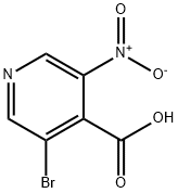 3-bromo-5-nitropyridine-4-carboxylic acid 结构式