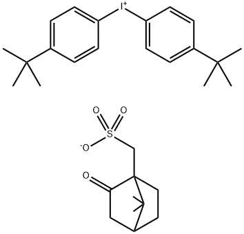 二(4-叔丁基苯基)碘苯丙磺酸盐 结构式