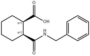 (2R)-2-(benzylcarbaMoyl)cyclohexanecarboxylicacid Structure