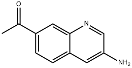 1-(3-氨基喹啉-7-基)乙酮, 1958063-12-1, 结构式