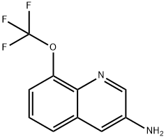 8-(三氟甲氧基)喹啉-3-胺, 2092339-50-7, 结构式