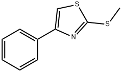 Thiazole, 2-(methylthio)-4-phenyl- Structure