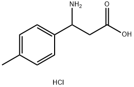 3-AMINO-3-(4-METHYLPHENYL)PROPANOIC ACID HYDROCHLORIDE Structure