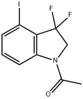 1-(3,3-difluoro-4-iodoindolin-1-yl)ethanone Structure