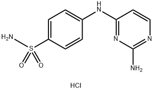 4-[(2-氨基嘧啶-4-基)氨基]苯-1-磺酰胺盐酸 结构式