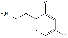 1-(2,4-dichlorophenyl)propan-2-amine Struktur