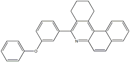 5-(3-phenoxyphenyl)-1,2,3,4-tetrahydrobenzo[a]phenanthridine Structure
