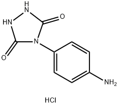 4-(4-aminophenyl)-1,2,4-triazolidine-3,5-dione hydrochloride Structure