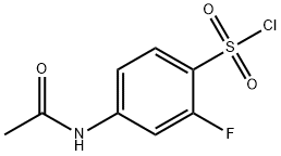 4-(acetylamino)-2-fluorobenzenesulfonyl chloride Struktur