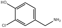 4-(AMINOMETHYL)-2-CHLOROPHENOL, 366825-49-2, 结构式