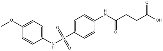 4-{4-[(4-methoxyanilino)sulfonyl]anilino}-4-oxobutanoic acid Structure