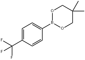 4-三氟甲基苯硼酸新戊二醇酯 结构式