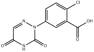 2-CHLORO-5-(3,5-DIOXO-4,5-DIHYDRO-1,2,4-TRIAZIN-2(3H)-YL)BENZOIC ACID Structure