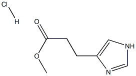 3-(1H-Imidazol-4-yl)-propionic acid methyl ester  hydrochloride Struktur