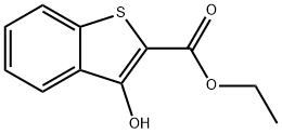 3-ヒドロキシベンゾ[B]チオフェン-2-カルボン酸エチル 化学構造式