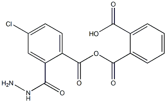 2-{[2-(4-chlorobenzoyl)hydrazino]carbonyl}benzoic acid 结构式