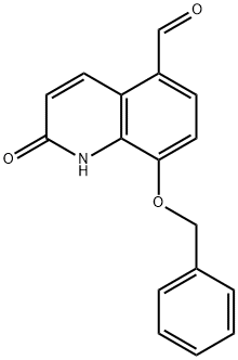 8-(benzyloxy)carbostyril-5-carboxaldehyde, 66546-38-1, 结构式