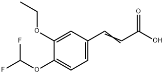 (2E)-3-[4-(difluoromethoxy)-3-ethoxyphenyl]prop-2-enoic acid|(2E)-3-[4-(difluoromethoxy)-3-ethoxyphenyl]prop-2-enoic acid