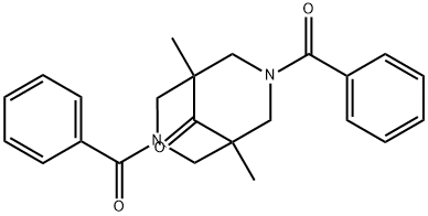 3,7-dibenzoyl-1,5-dimethyl-3,7-diazabicyclo[3.3.1]nonan-9-one Structure
