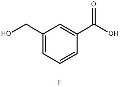 3-Fluoro-5-(hydroxymethyl)benzoic Acid Structure