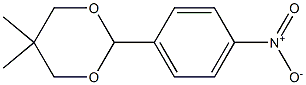 5,5-二甲基-2-(4-硝基苯基)-1,3-二噁烷, 838-42-6, 结构式