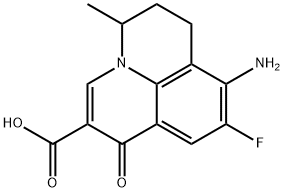 1H,5H-Benzo[ij]quinolizine-2-carboxylic acid, 8-amino-9-fluoro-6,7-dihydro-5-methyl-1-oxo- Structure