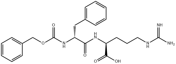 (2S)-5-(diaminomethylideneamino)-2-[[(2R)-3-phenyl-2-(phenylmethoxycarbonylamino)propanoyl]amino]pentanoic acid Structure