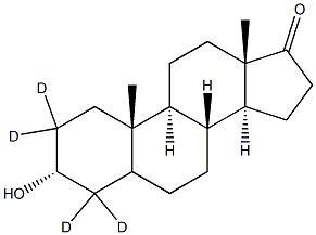 Androsterone-2,2,4,4-d4, 89685-10-9, 结构式