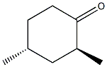 trans-2,4-dimethylcyclohexanone, (2S) Struktur