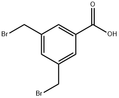 3,5-bis(bromomethyl)benzoic acid Structure
