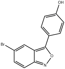 Phenol, 4-(5-broMo-2,1-benzisoxazol-3-yl)- Structure