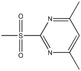 2-甲基磺酰基-4,6-二甲基嘧啶, , 结构式