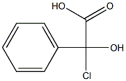 DL-邻氯扁桃酸, , 结构式