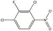 2,4-二氯-3-氟硝基苯 结构式