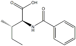 N-苯甲酰异亮氨酸 结构式