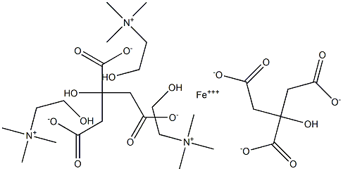 Iron choline citrate Structure