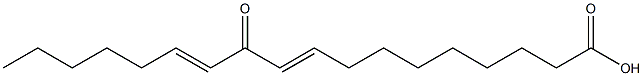 11-keto-9(E),12(E)-octadecadienoic acid Structure
