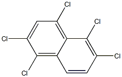 1,2,4,5,6-ペンタクロロナフタレン 化学構造式