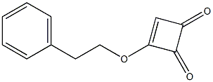 PHENYLETHOXYCYCLOBUTENEDIONE Structure