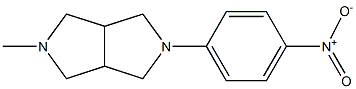 2-Methyl-5-(4-nitrophenyl)-octahydro-pyrrolo[3,4-c]pyrrole Structure