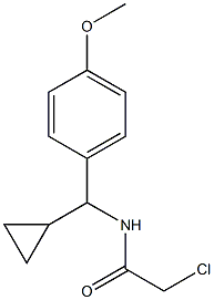 2-CHLORO-N-[CYCLOPROPYL(4-METHOXYPHENYL)METHYL]ACETAMIDE Structure