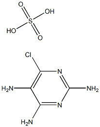 2,4,5-TRIAMINO-6-CHLORO PYRIMIDINE SULFATE, 98% Structure