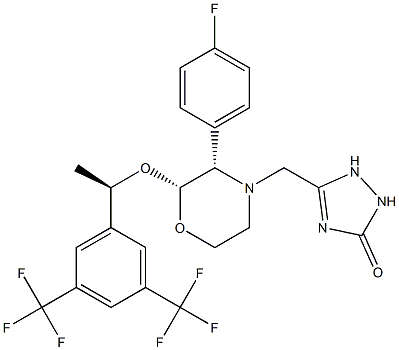 5-[[(2R,3S)-2-[(1R)-1-[3,5-bis(trifluoromethyl)phenyl]ethoxy]-3-(4-fluorophenyl)morpholin-4-yl]methyl]-1,2-dihydro-1,2,4-triazol-3-one