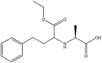 N-[1-(ETHOXYCARBONYL)-3-PHENYLPROPYL]-L-ALANINE Structure