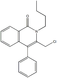 2-BUTYL-3-(CHLOROMETHYL)-4-PHENYLISOQUINOLIN-1(2H)-ONE Structure