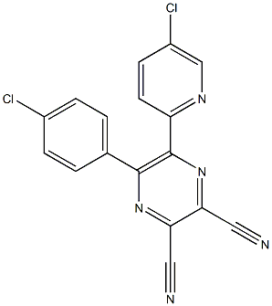 5-(4-CHLOROPHENYL)-6-(5-CHLOROPYRIDIN-2-YL)PYRAZINE-2,3-DICARBONITRILE